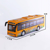 Yellow LED Light Inertial School Bus Toy Car