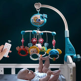 Multifunction Musical Baby Crib Mobile – Rotating Animal Bed Bell Toy for Newborns
