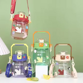 Cartoon Cube Sugar Plastic Water Bottle