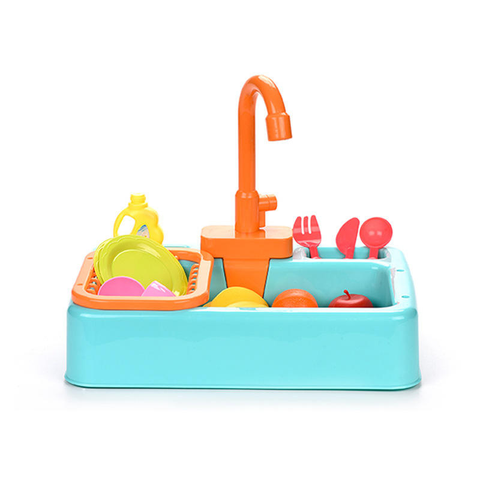 Hot Plastic Kids Kitchen Wash Dishes Vegetables Fruit