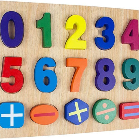 Wooden 1- 20 numbers board