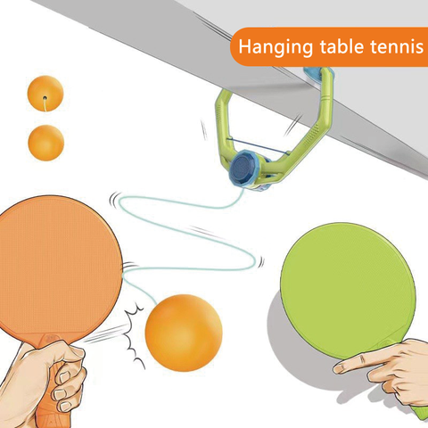 Hanging Wall Training Sport Set Interactive Toy Tennis Table Game Indoor