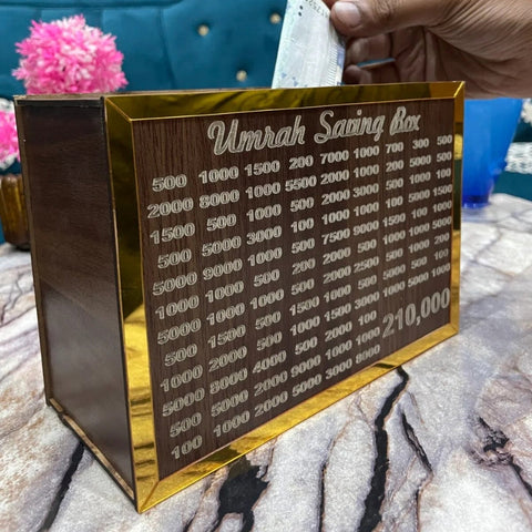 Umrah Saving Wooden Box