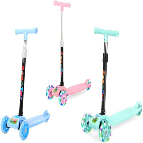 Scooters for Kids Toddler Scooter - Deluxe Aluminum 3 Wheel Glider w/Kick n Go, Lean 2 Turn Wheels,