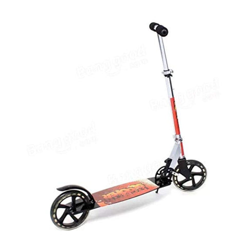 Heavy Metallic Jumbo Size 2 Wheel Height Adjustable Scooter with Large Wheels for Kids