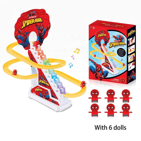 Spider-Man Climbing Stairs Toy with Music and Lights