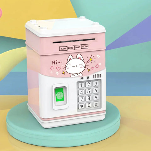 Electronic Piggy Bank, Mini ATM Password Money Bank Cash Coins Saving Box for Kids