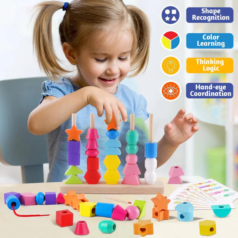 Fishing Five Sets of Pillars – Educational Stacking & Balancing Toy