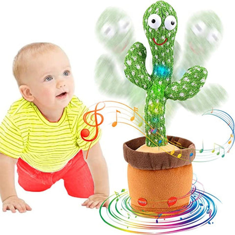 Rechargeable Dancing Cactus Toy with Songs Plush Funny Electronic Singing Dancing Cactus
