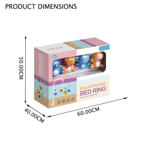 Simple Enlightening Baby Bed Toy Wind up Musical Baby Mobile