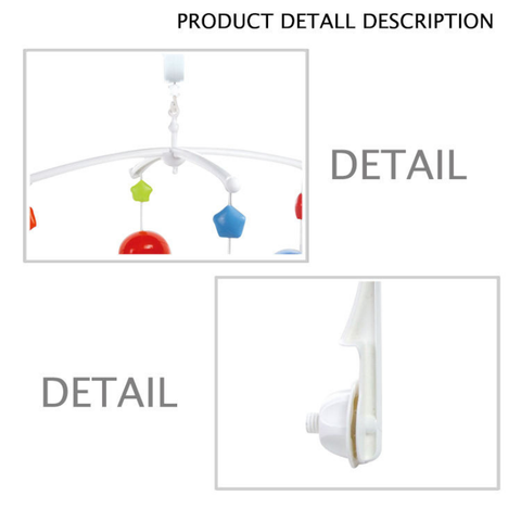 Simple Enlightening Baby Bed Toy Wind up Musical Baby Mobile