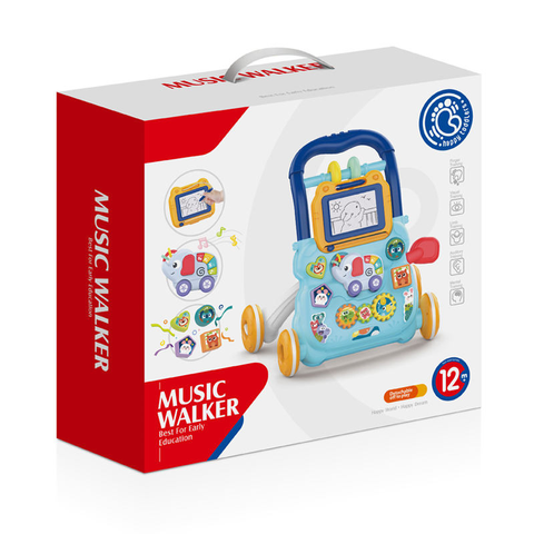Plastic Walker Toy Musical Baby Learning Walker
