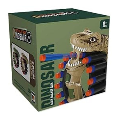 DINOSUA  R SHOOT  MENUAL  SOFT  BULLET  GUN  WITH 20  BULLET