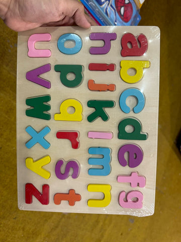 Alphabet Puzzle - English Wooden Puzzle - Colorful Puzzle