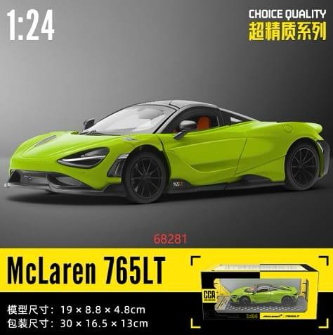 1:24 Diecast McLaren 765LT Official Licensed Model