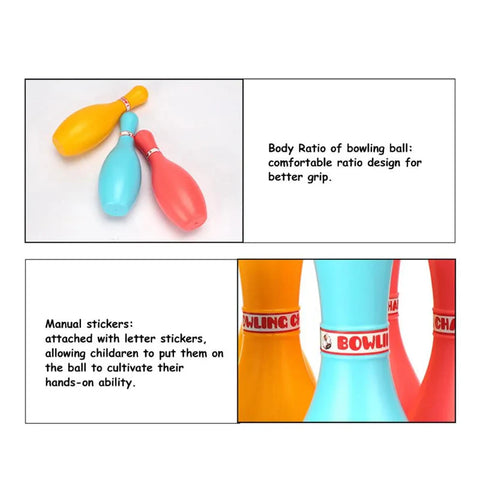 New Bowling Ball Toys Set Eco-friendly Children Indoor Sports