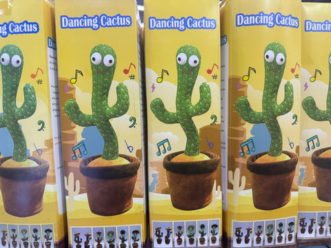 Rechargeable Dancing Cactus Toy with Songs Plush Funny Electronic Singing Dancing Cactus