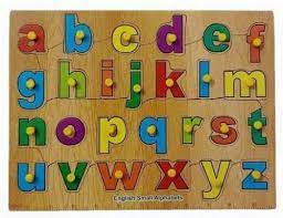Alphabet Puzzle - English Wooden Puzzle - Colorful Puzzle