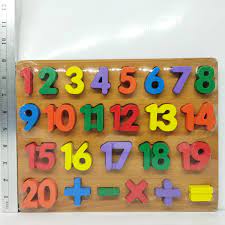 Numeric Puzzle Plate - Geometrical Signs