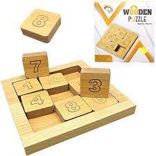 EDUCATIONAL and LEARNING Wooden Number Puzzle Game