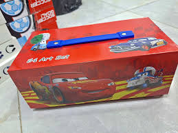 Multi Colouring Art Box Colouring Set 54pc Art & Craft For Kids School Accessories Cars